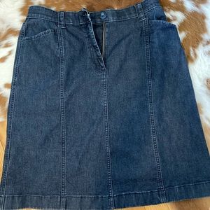 LLBean Jean Denim Skirt
